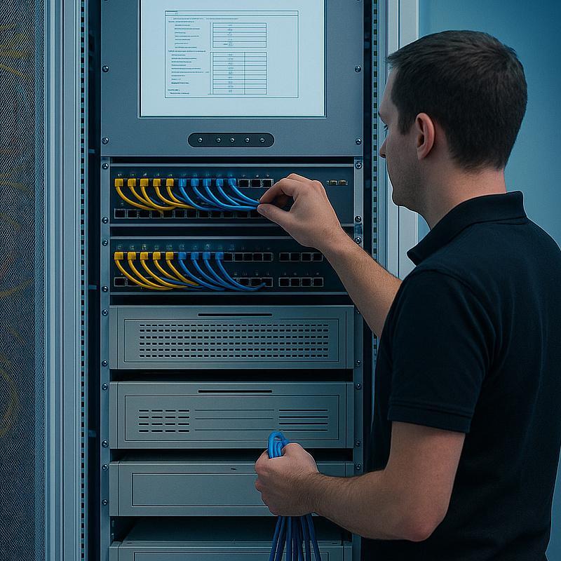 Integration von Zutrittskontrollsystemen in einem Technikschrank