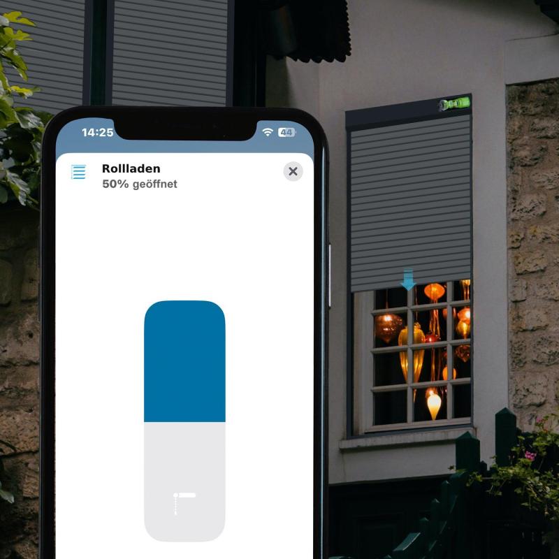 Zentrale Steuerung von Rollläden über ein Smart-Home-System